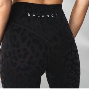 Balance Athletica Black Leopard Print Leggings